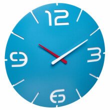 Настенные часы TFA-Dostmann 60.3536.14 настенные часы Кварцевые стенные часы Круглый Синий, Белый
