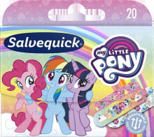 Бактерицидные и фиксирующие пластыри Salvequick Slices for children My Little Pony 20pcs.