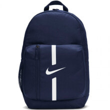 Женские спортивные рюкзаки Рюкзак спортивный Nike Academy Team DA2571-411  синий с логотипом
