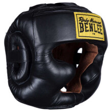 Шлемы для ММА bENLEE Full Face Protection Leather Head Gear With Cheek Protector