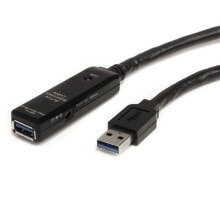 Компьютерные разъемы и переходники StarTech.com USB3AAEXT3M USB кабель 3 m 3.2 Gen 1 (3.1 Gen 1) USB A Черный