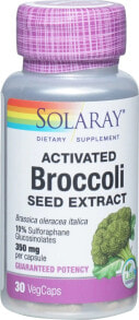 Антиоксиданты solaray Activated Broccoli Seed Extract Комплекс на основе экстракта семян брокколи 350 мг 30 вегетарианских капсулы