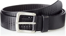 Мужские ремни и пояса Мужской ремень черный кожаный для джинс широкий с пряжкой Marc OPolo Mens Belt Gents Belt