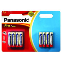Батарейки и аккумуляторы для аудио- и видеотехники PANASONIC LR06 ProPower AA 6+2 Units