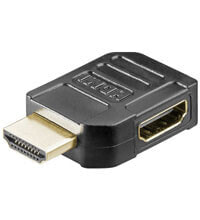 Компьютерные разъемы и переходники Goobay A 344 GV (HDMI F/HDMI M) Черный 51724
