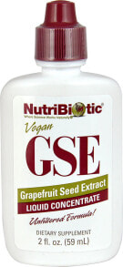 Растительные экстракты и настойки nutriBiotic Vegan GSE Grapefruit Seed Extract Веганский экстракт семян грейпфрута 59 мл