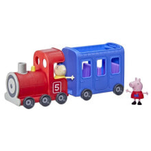 Детские игровые наборы и фигурки из дерева Игровой набор Hasbrо F3630 Свинка Пеппа, Поезд миссис Мюммель, с фигурками  Мюммель и свинки Пеппы