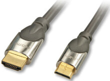 Компьютерные разъемы и переходники Lindy 41437 HDMI кабель 2 m HDMI Тип A (Стандарт) HDMI Type C (Mini) Черный