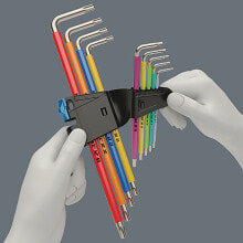 Шестигранные и шлицевые ключи Набор Г-образных ключей Wera 022689 3967/9 TX SXL Multicolour HF Stainless 1 05022689001