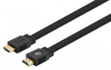 Компьютерные разъемы и переходники Manhattan 355599 HDMI кабель 0,5 m HDMI Тип A (Стандарт) Черный