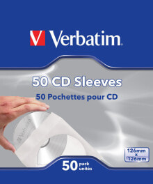 Диски и кассеты Verbatim Кармашки для CD — по 50 шт. в пачке 49992