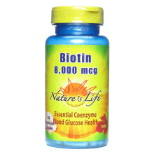 Витамины группы B natures Life Biotin Биотин 8000 мкг 60 капсул