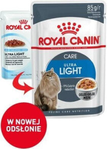 Влажные корма для кошек Влажный корм для кошек Royal Canin, LIGHT, кусочки с птицей в желе, 85 г
