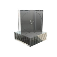 Сумки и боксы для дисков mediaRange BOX21-M чехлы для оптических дисков Стандартная упаковка 1 диск (ов) Черный, Прозрачный
