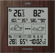 Механические метеостанции, термометры и барометры Hyundai WS 2244 weather station brown