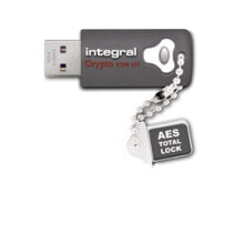 USB  флеш-накопители Integral 64GB Crypto Drive FIPS 197 Encrypted USB 3.0 USB флеш накопитель USB тип-A 3.2 Gen 1 (3.1 Gen 1) Серый INFD64GCRY3.0197