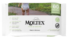 Влажные салфетки eCO Moltex Pure & Nature Детские  влажные салфетки  на водной основе 60 шт