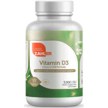 Витамин D Zahler Vitamin  D3   Витамин D3- 3000 МЕ - 120  гелевых капсул