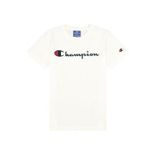 Мужские футболки Мужская спортивная футболка белая с логотипом Champion Crewneck Tshirt