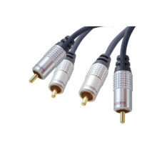 Акустические кабели shiverpeaks sp-PROFESSIONAL аудио кабель 5 m 2 x RCA Синий, Хромовый SP40105