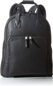 Мужские кожаные рюкзаки Мужской повседневный городской рюкзак кожаный черный Marc OPolo Mens Stenkil Backpack, M, One Size