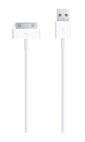 Компьютерные разъемы и переходники Apple MA591G/C дата-кабель мобильных телефонов Белый 1 m USB A Apple 30-pin