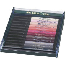 Фломастеры для рисования FABER CASTELL FaberCastell Pitt 12 Silled Skin Tones