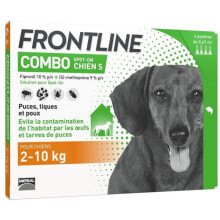 Средства от блох и клещей для собак fRONTLINE dog combination - 2-10 kg - 4 pipettes