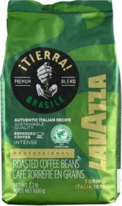 Кофе в зернах Kawa ziarnista Lavazza Tierra Brazile Blend Intense 1 kg