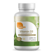 Витамин D Zahler Vitamin D3 --Витамин D3 - 1000 МЕ - 120 гелевых капсул