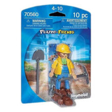 Детские игровые наборы и фигурки из дерева Набор с элементами конструктора Playmobil Playmo-Friends 70560 Строитель