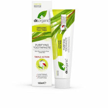 Зубная паста Dr. Organic Bioactive Organic Tea Tree Purifying Toothpaste Отбеливающая, очищающая зубная паста с экстрактом чайного дерева 100 мл