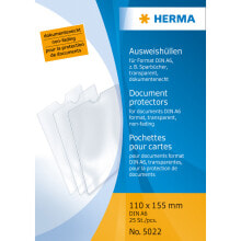 Школьные файлы и папки HERMA 5022 файл для документов 105 x 148 mm (A6) Полипропилен (ПП) 25 шт