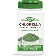 Nature's Way Chlorella Micro-Algae Хлорелла, микроводоросли Без глютена 1230 мг 100 веганских капсул