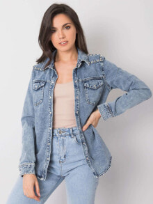 Женские джинсовые куртки женская удлиненная синяя джинсовая куртка Factory Price
