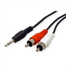 Акустические кабели rOLINE 3.5mm/2x RCA (M) Cable 5 m аудио кабель 11.09.4345