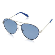 Мужские солнцезащитные очки Мужские очки солнцезащитные синие авиаторыPolaroid PLD6055S-PJPC3 Синий Серый ( 59 mm)