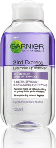 Жидкие очищающие средства Garnier Skin Naturals Eye Makeup Remover Двухфазное средство с аргинином для снятия водостойкого макияжа с глаз 125 мл