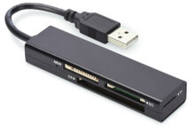 Устройства для чтения карт памяти Ednet 85241 кардридер Черный USB 2.0