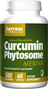 Витамины и БАДы для мышц и суставов Jarrow Formulas Curcumin Phytosome Куркумин для здоровья и гибкости суставов 500 мг 60 капсул