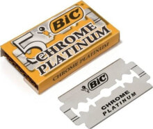 Мужские бритвы и лезвия Bic Chrome Platinum Лезвия для мужской бритвы из нержавеющей стали 5 шт