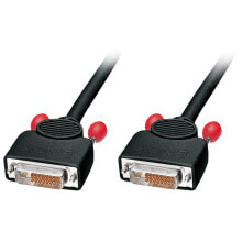 Компьютерные разъемы и переходники Lindy 36614 DVI кабель 5 m DVI-D Черный