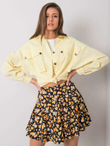 Женские рубашки женская рубашка свободного кроя с карманами и длинным рукавом желтая Factory Price