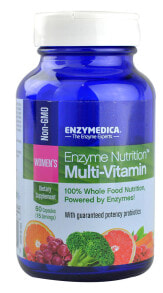 Витаминно-минеральные комплексы Enzyme Nutrition Womens Multi-Vitamin Мультивитаминный комплекс с пробиотиками для женщин 60 капсул