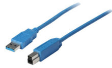 Компьютерные разъемы и переходники shiverpeaks USB 3.0, 5 m USB кабель 3.2 Gen 1 (3.1 Gen 1) USB A USB B Синий BS77035