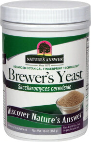 Nature's Answer Brewer's Yeast Пивные дрожжи для здоровья пищеварительного тракта 454 г