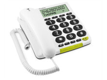 Проводные телефоны Doro 312cs Аналоговый телефон Белый Идентификация абонента (Caller ID) 380007