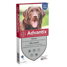 Средства от блох и клещей для животных Антипаразитарные пипетки ADVANTIX 6 - для роста Собаки весят 25 кг.