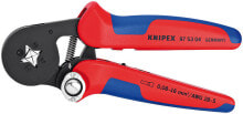 Инструменты для работы с кабелем Самонастраивающийся инструмент для опрессовки контактных гильз Knipex 97 53 04 SB KN-975304SB