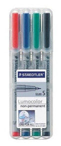 Письменные ручки Staedtler 311 WP4 маркер 4 шт Черный, Синий, Зеленый, Красный